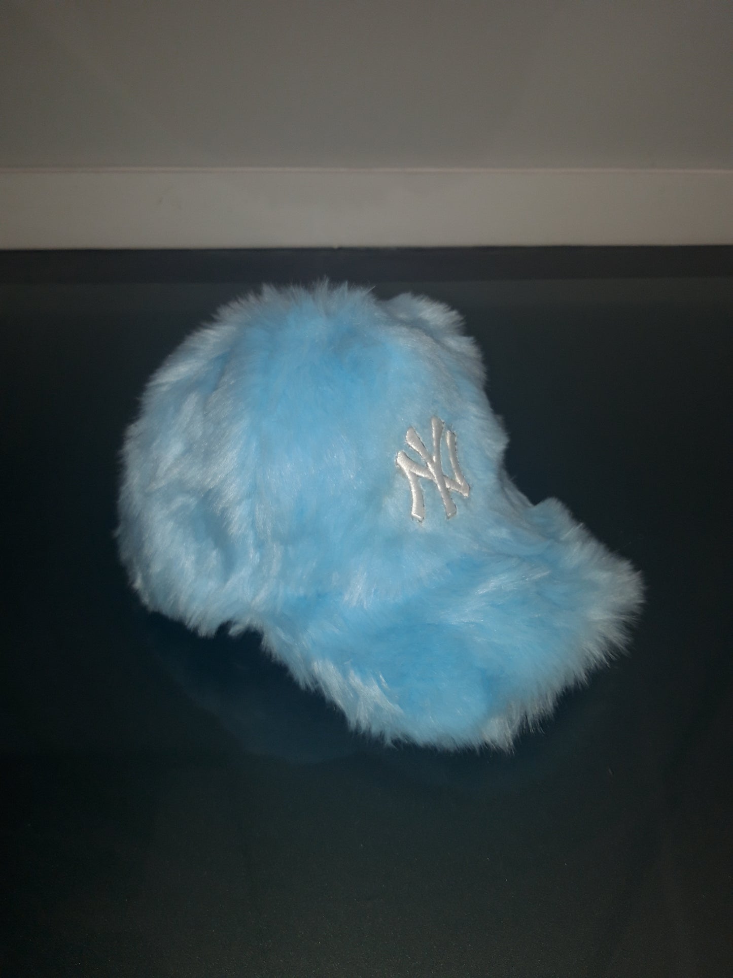 BABY BLUE - (NY) FAUX FUR CAP - ONE SIZE