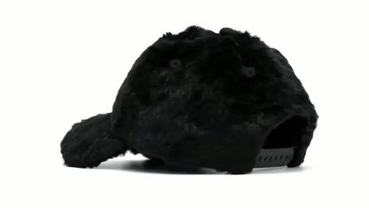 BLACK - (NY) FAUX FUR CAP - ONE SIZE